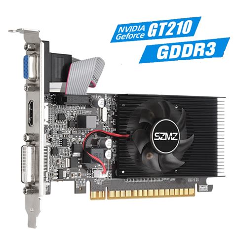 New GT210 Graphics Card 1GB 64Bit DDR3 64Bit Video Card PCI-E Pcie 2.0 ...