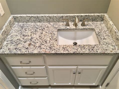 Yellow White Bathroom Counter