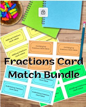 Fraction Operations Card Match Bundle By Knack Numbers Tpt