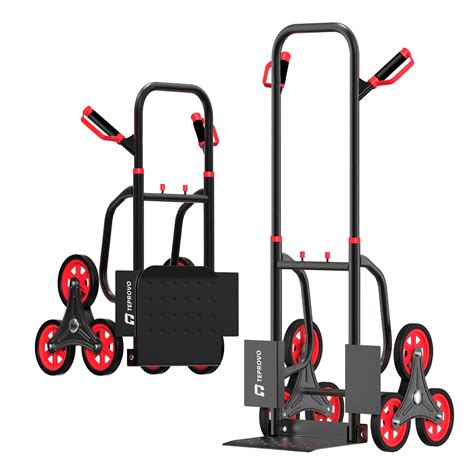 Teprovo Stair Climbing Hand Truck 440lb?Heavy Duty Dolly Cart for