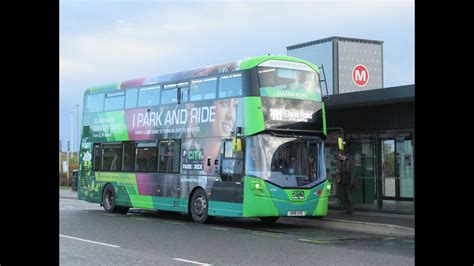 First Bus Leeds Wright Streetdeck Hev Running Pr Leeds City