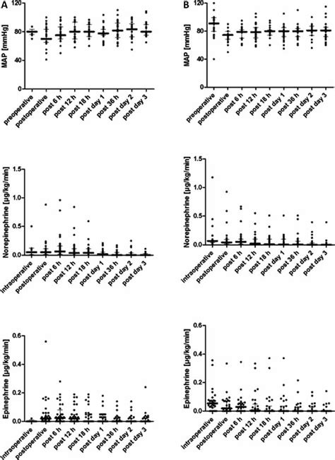 A Cytosorb Group Mean Arterial Pressure Map Catecholamine Doses