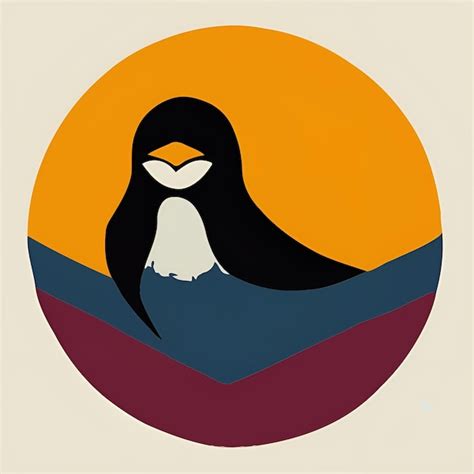 Ilustra O De Pinguim Bonito Dos Desenhos Animados Vetor Premium