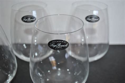 New Luigi Bormioli Accademia Atelier Pinot Noir S5 Stemless Wine Glasses Italy Ebay