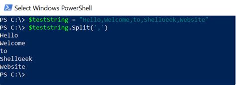 Using Powershell To Convert String To Array Shellgeek