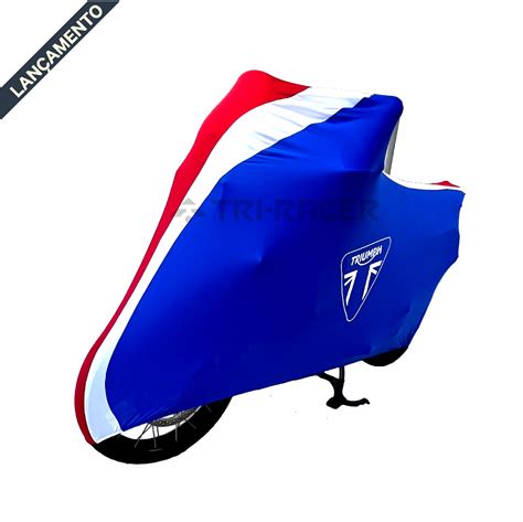 Capa Para Moto Tricolor Triumph Tam G Permeavel