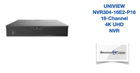 Uniview Nvr E P Channel K Uhd Nvr With Vca Ai Smart