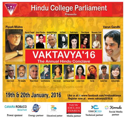 Talk Vaktavya The Annual Youth Conclave Interact With Eminent