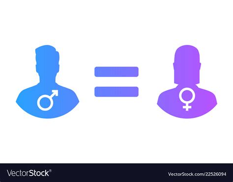 Gender Equality Concept Royalty Free Vector Image