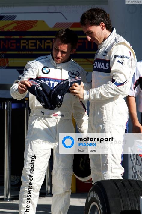 L To R Christian Klien Aut Bmw Sauber Third Driver And Robert