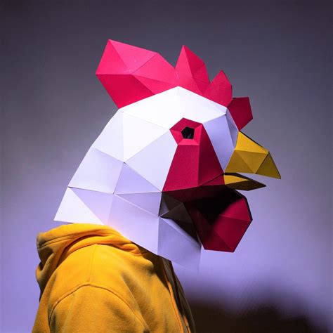 Rooster Mask Etsy