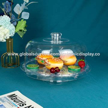 Buy Wholesale China Acrylic Cake Stand With Dome Cover Multifunction