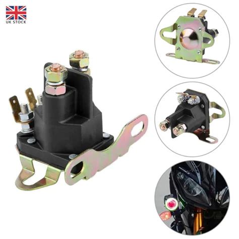 4 Pole Starter Solenoid Relay Lawn Mower Universal For Briggs Stratton Motorboat £12 11