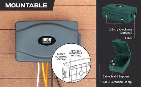 Weatherproof Extension Cord Connection Box - Waterproof Outdoor Cover for Electrical Connections ...