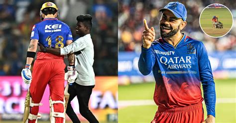 Ipl 2024 Watch Fan Breaches Security To Hug Virat Kohli And Touch