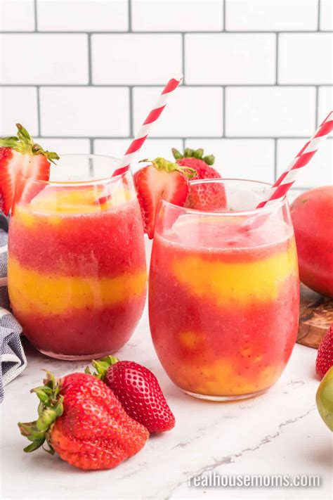 Strawberry Mango Moscato Slushie ⋆ Real Housemoms