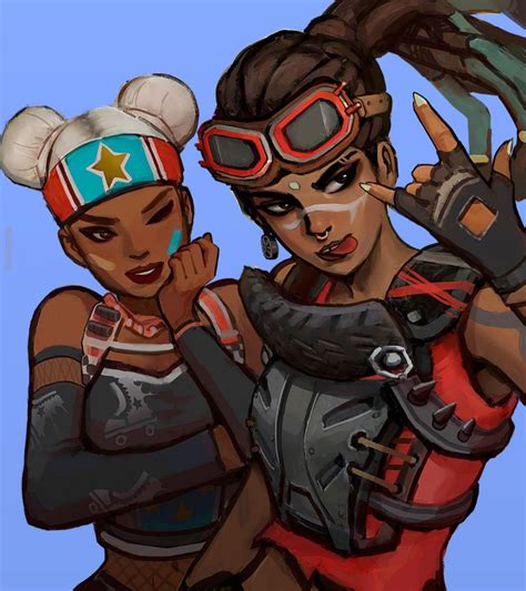 Apex Legends Fan Art Lifeline And Friend Celebrate Victory