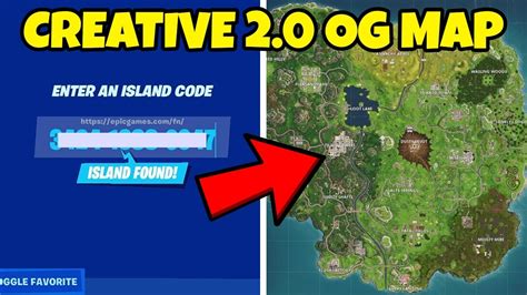 How To Play Og Map In Fortnite Creative Chapter Youtube