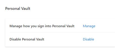 Einrichten Von Onedrive Personal Vault Unter Windows