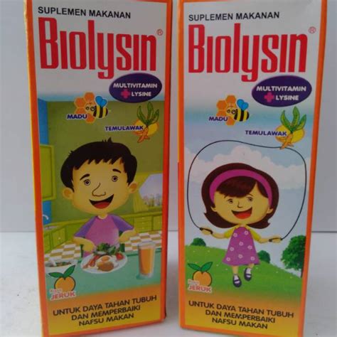 Jual Biolysin Sirup Multivitamin Lysine 100 Ml Shopee Indonesia