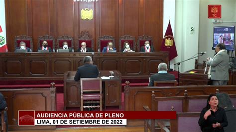 Tribunal Constitucional Del Perú On Twitter 🔔 Desde Las 1000 Am El