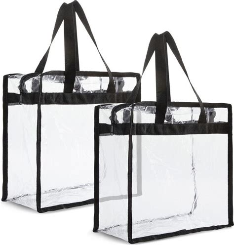 Juvale Pack Stadium Approved Clear Tote Bags X X Large Plastic