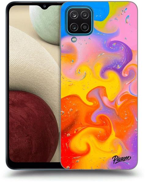 Silikonowe Czarne Etui Na Samsung Galaxy A12 A125F Bubbles