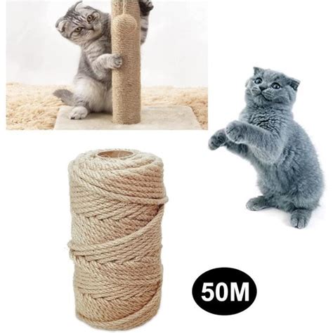 Corde En Sisal Pour Arbre À Chat De 6 Mm 50 Mètres Corde En Chanvre