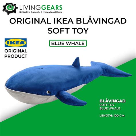 Ikea Blavingad Blue Whale Soft Toy Shopee Malaysia