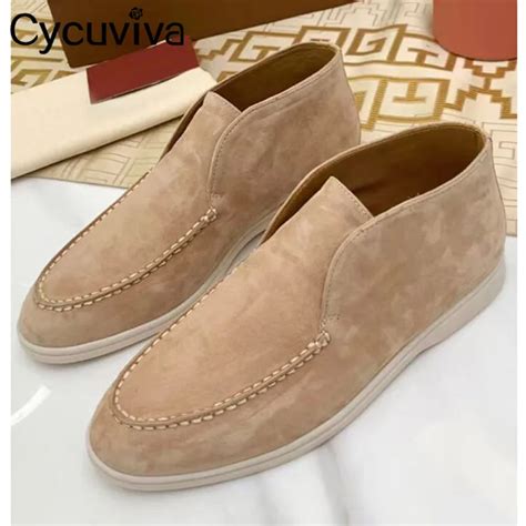 Jawoye Mocassins Femininos De Couro Loafers Baixos Centavos Nude