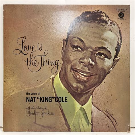 Yahoo Vocal Lp Nat King Cole Love Is The Thi