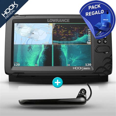 Lowrance Hook Reveal Con Transductor De Popa Tripleshot Tienda De