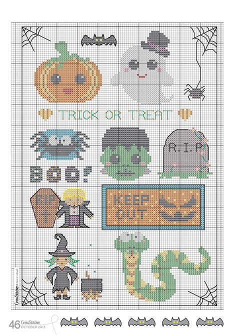 Printable Free Halloween Cross Stitch Patterns Printable Calendars At