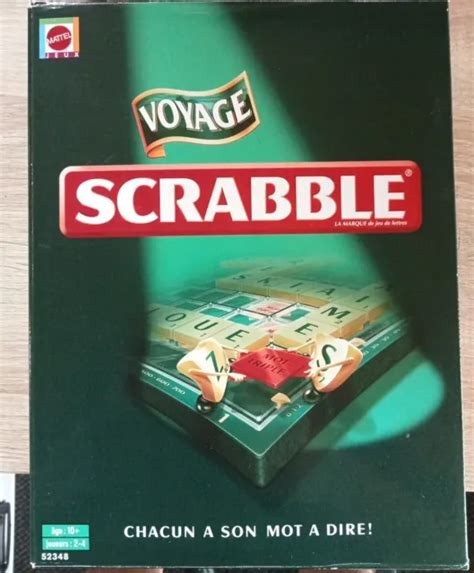 Jeu De Soci T Neuf Scrabble Deluxe De Voyage Complet Plateau Alveol