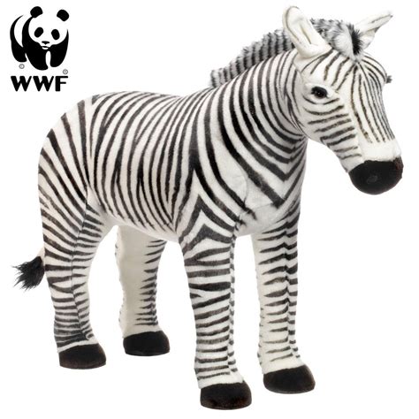 Original Wwf Pl Schtier Sehr Gro Es Stofftier Gro Riesiges Zebra Cm