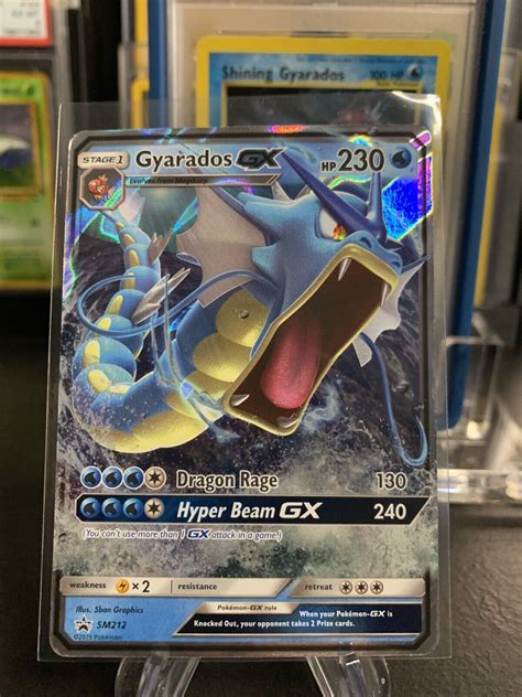 Pokémon TCG Gyarados GX SM Black Star Promo SM212 Holo Promo eBay