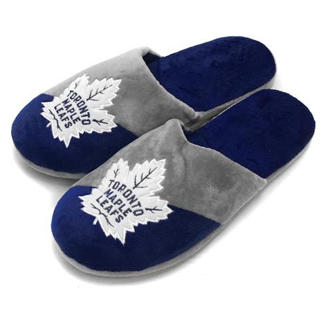 Toronto Maple Leafs Nhl Youth Big Logo Slippers Sportbuff