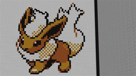 Flareon Pixel Art (Minecraft) by BryceCreative on DeviantArt