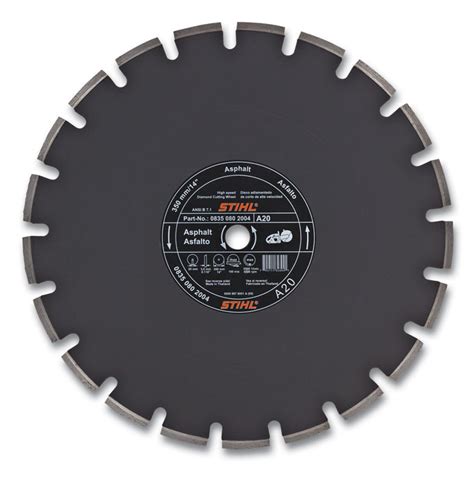 Stihl D A 20 Diamond Wheel For Asphalt Quality Grade Cut Off Machines