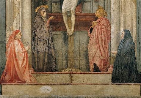 Masaccio Trinity 1425 28 Fresco 640 X 317 Cm Santa Maria Novella