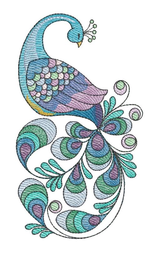 Peacock - Embroidery Designs & Patterns