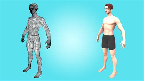 D Robert Male Base Mesh Cartoon Character Turbosquid