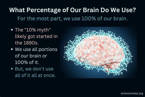 What Percentage Of Our Brain Do We Use 100 10