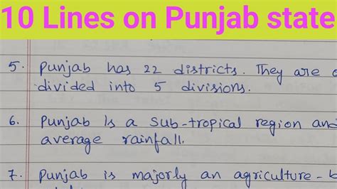 10 Line Essay On Punjab State 10 Line Essay On Punjab About Punjab