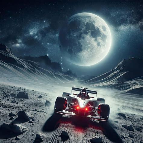 Premium Photo Sports Racing Car F1 Race Moon Mars Surface Action