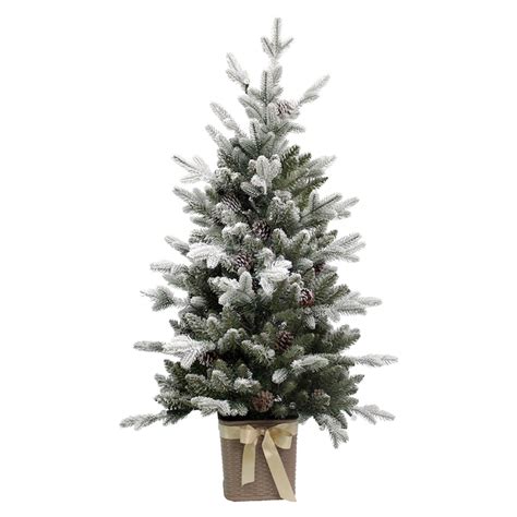 Arbre De No L Artificiel Illumin En Pot Par Holiday Living