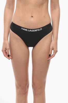 Karl Lagerfeld Solid Color Tie Side Bikini Bottom Women Glamood Outlet