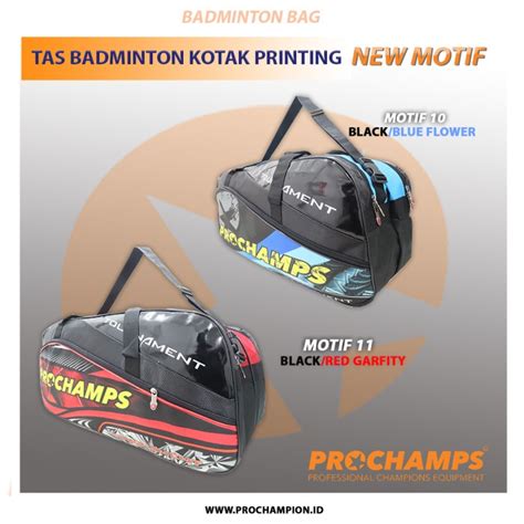 Jual Prochamps Tas Kotak Printing Tas Jing Jing Tas Badminton