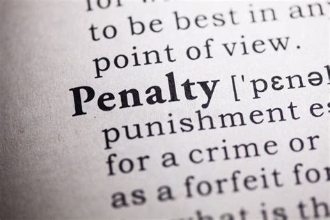 PENALTY Word Written On Wood Block. PENALTY Text On Wooden Table For ...