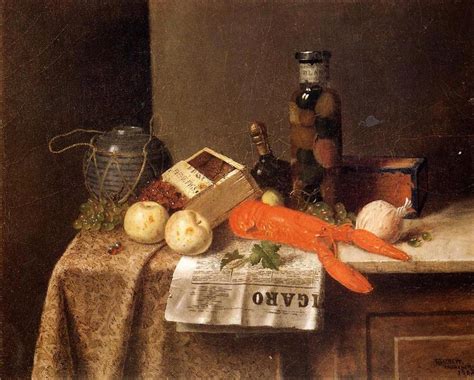 Artwork Replica Still Life With Le Figaro 1882 By William Michael